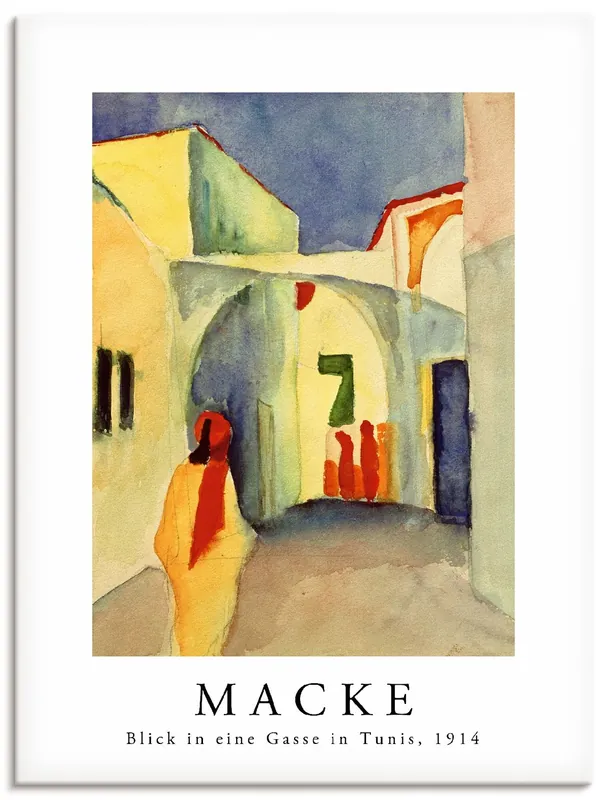 Blick in eine Gasse in Tunis Wandbild Online Kaufen