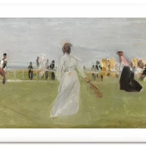 Tennisspieler am Meer (Scheveningen) Wandbild Sonderangebot