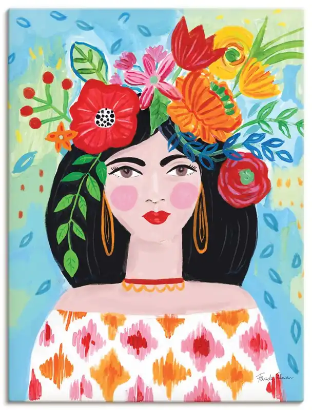 Boho Girl I Wandbild Solange Der Vorrat Reicht