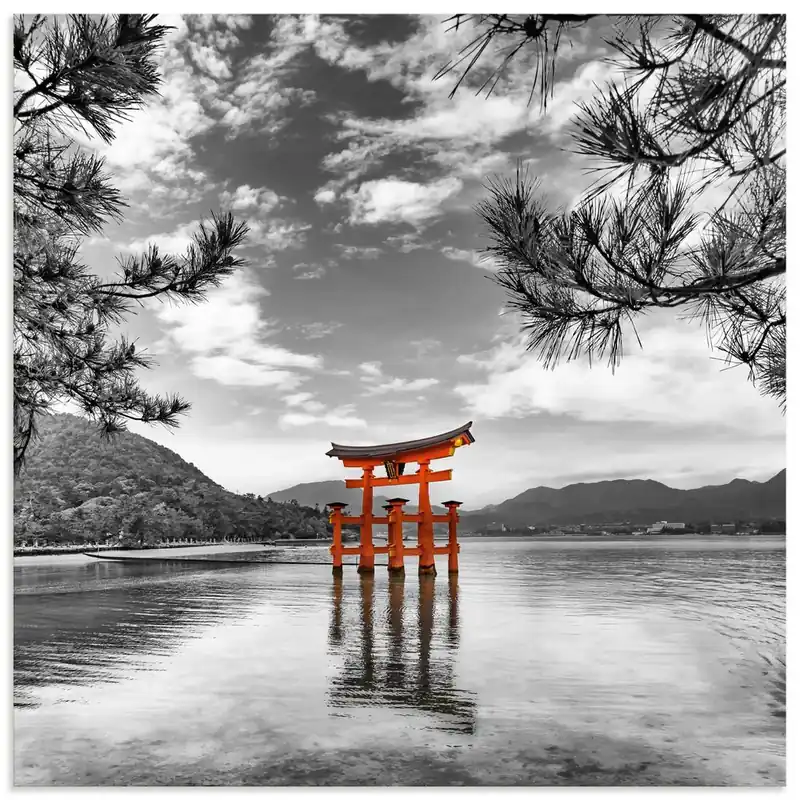 Expressversand Torii des Itsukushima-Schreins Miyajima U5HL Wandbild