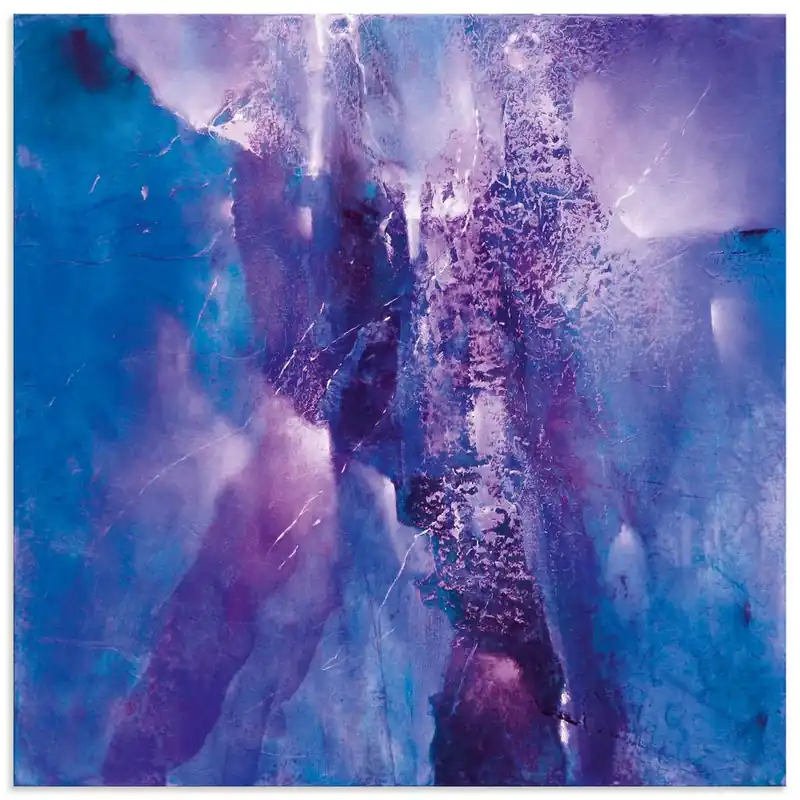 Beliebt Abstrakte Komposition violett, blau U4UA Wandbild