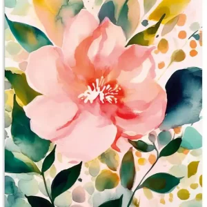 Tropischer Hibiskus Abstrakt U4QW Wandbild Meistverkauft