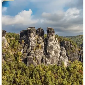 Felsen Bäume Sächsische Schweiz III U4LX Wandbild Direktkauf
