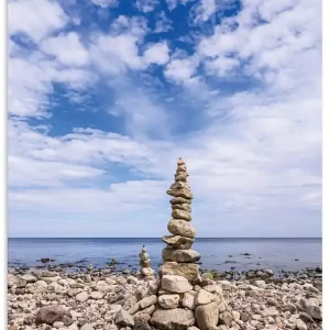 Steine an der Ostseeküste in Schweden U4LU Wandbild Top-Seller