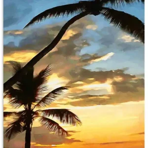 Sonnenuntergang in den Tropen V U4JQ Wandbild Bestseller