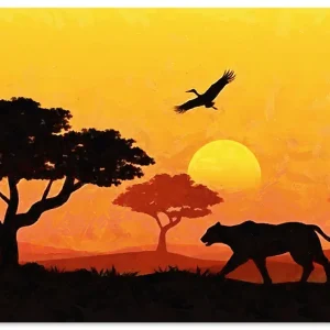 Finale Aktion Erinnerungen an Afrika I U4JK Wandbild