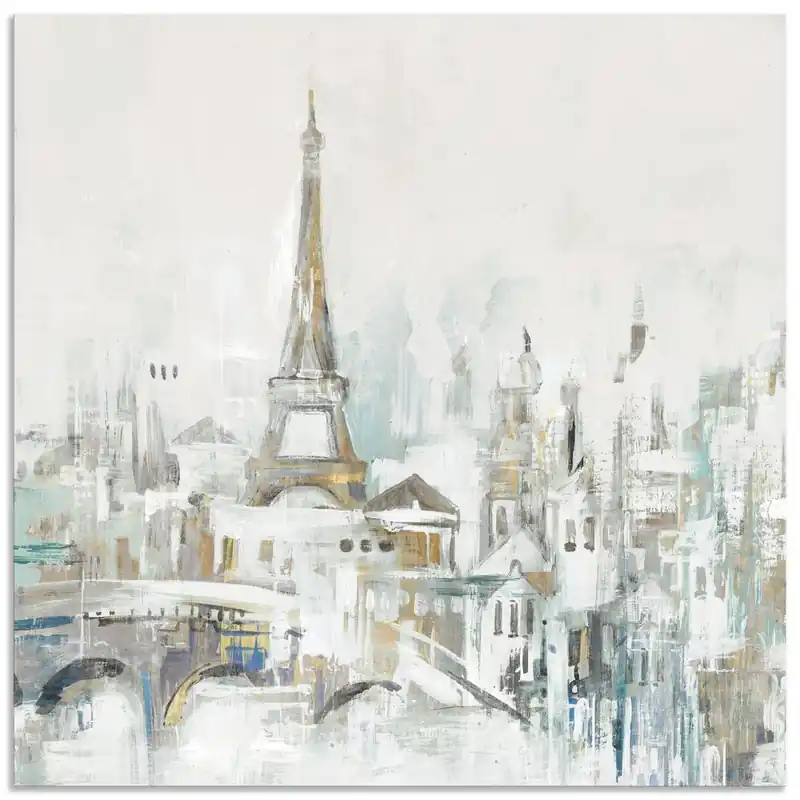 Goldenes Paris U2RU Wandbild Markenware
