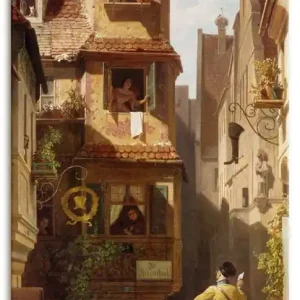 Der Briefbote im Rosental. Um 1852-59 Wandbild Must-Have