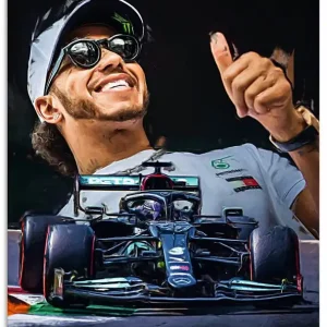 Top-Seller Sir Lewis Hamilton alias LH44 U3RW Wandbild