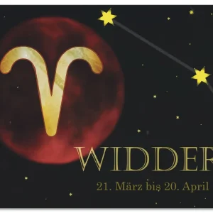 Abverkauf Sternzeichen - Widder U2ID Wandbild