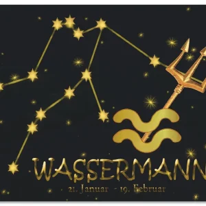 Sternzeichen - Wassermann U2IB Wandbild Preiswert