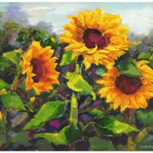 Garantierte Lieferung Das Erwachen der Sonnenblumen IV S8HT Wandbild