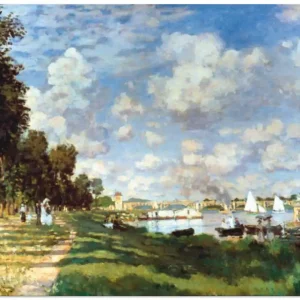 Das Becken bei Argenteuil, 1875 S8UQ Wandbild Aktuell