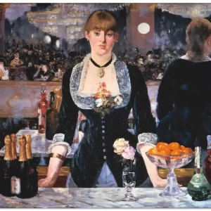 Preiswert Die Bar des Folies-Bergeres, um 1881 T2XH Wandbild