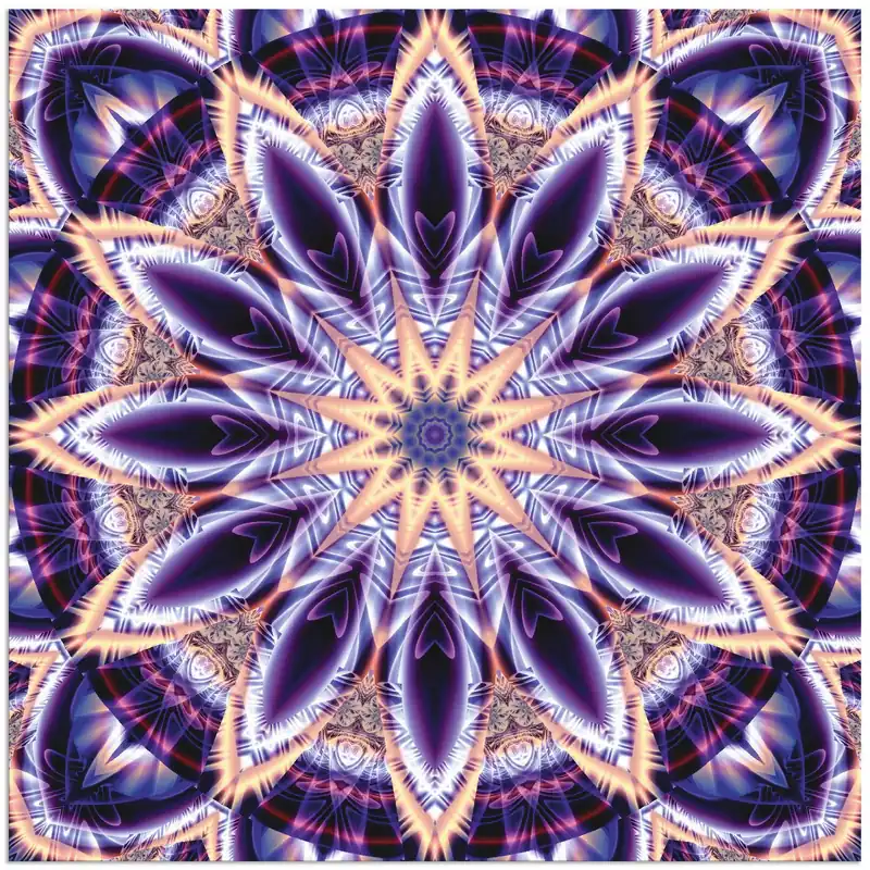 Sonderangebot Mandala Stern lila S8RI Wandbild