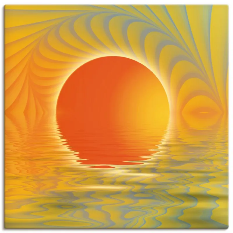 Abstrakter Sonnenuntergang S5LZ Wandbild Wochenendangebot