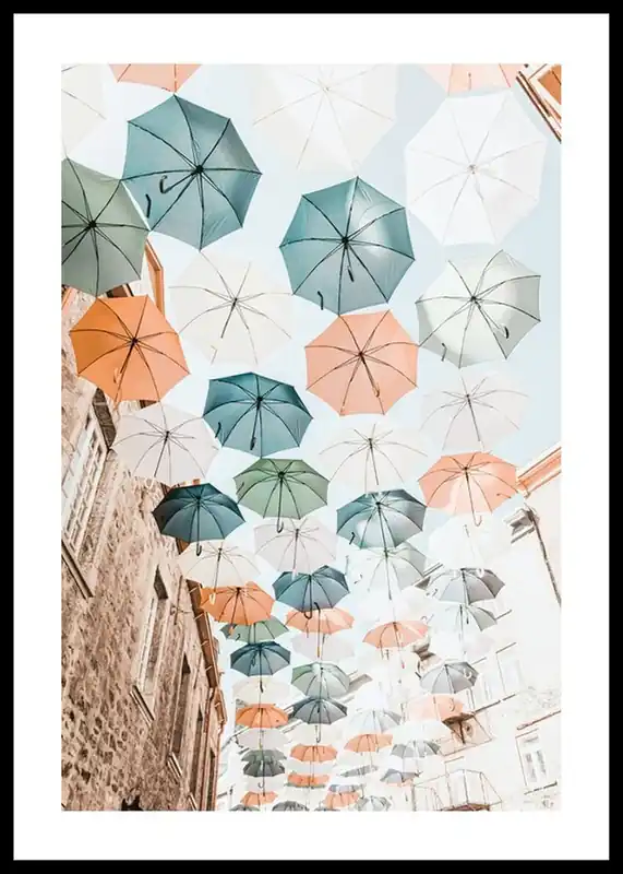 Saisonangebot Umbrellas Poster