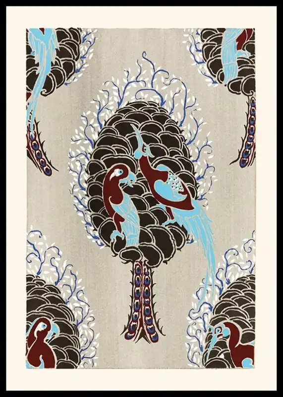 Bird Pattern by E. A. Seguy Poster Nur Für Kurze Zeit