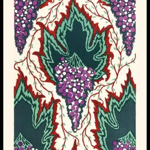 Must-Have Grape Pattern by E. A. Seguy Poster