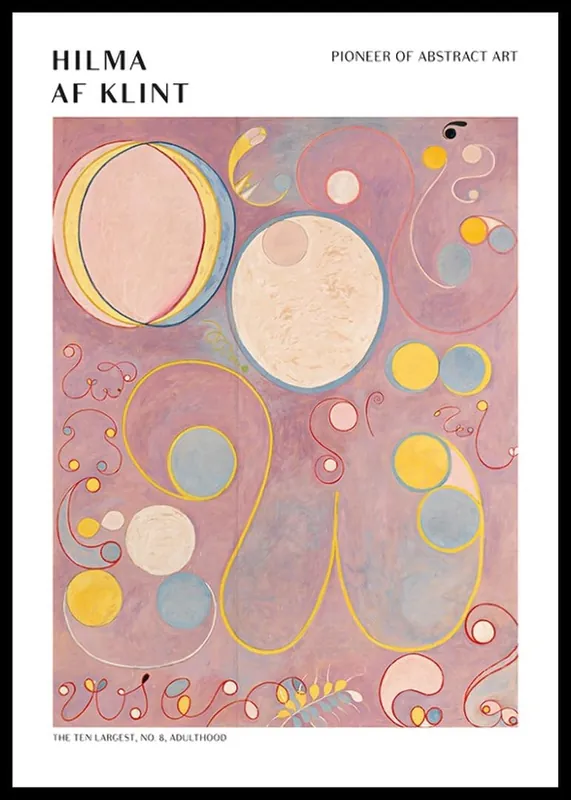 The Ten Largest No8 By Hilma Af Klint Poster Versand Am Gleichen Tag