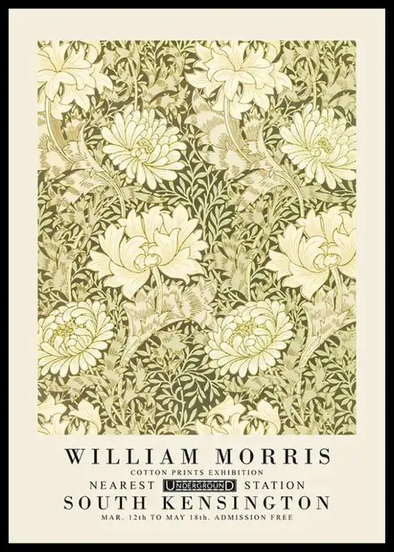 William Morris Chrysanthemum Poster Kostenfreie Lieferung