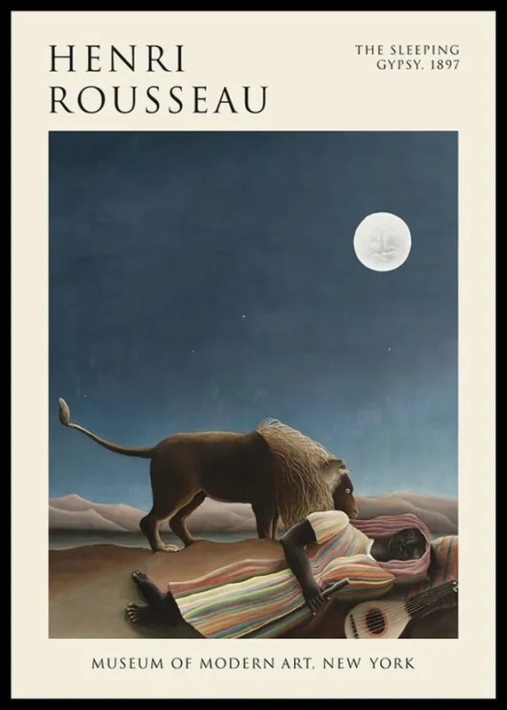 The Sleeping Gypsy By Henri Rousseau Poster Neue Kollektion