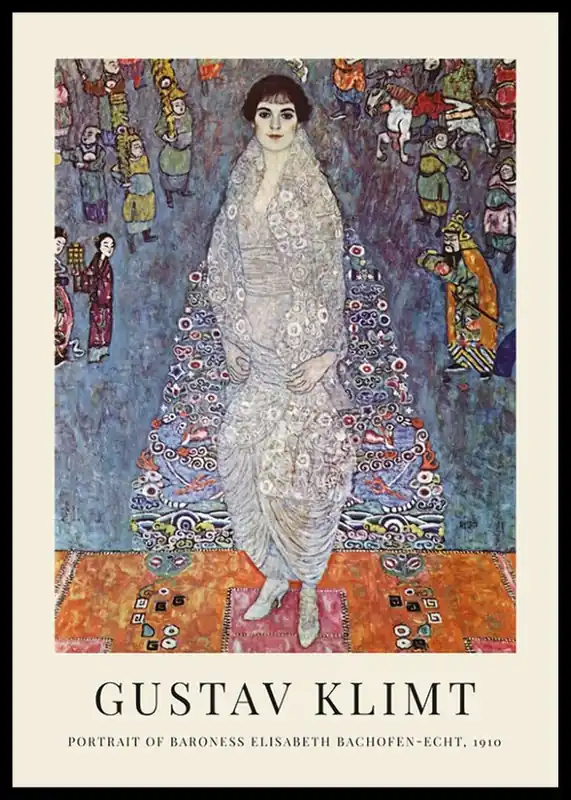 Top-Seller Portrait Of Baroness By Gustav Klimt Poster