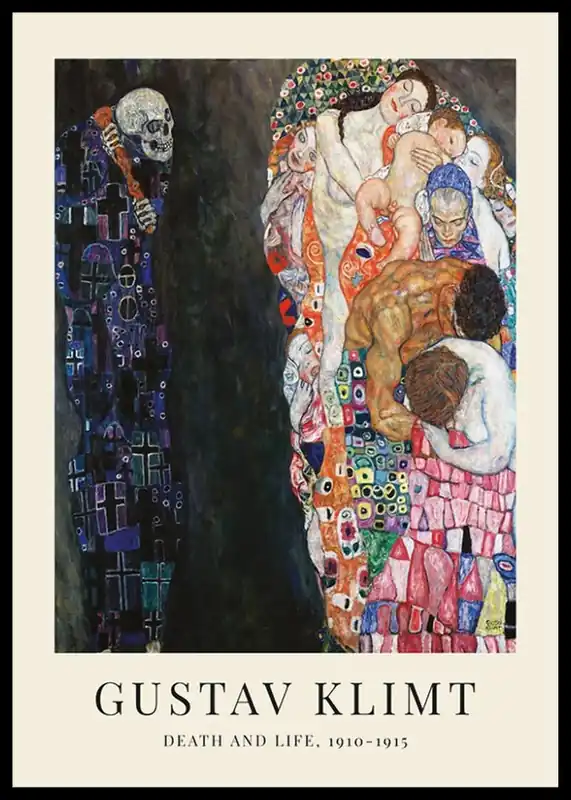 Death And Life By Gustav Klimt Poster Expressversand
