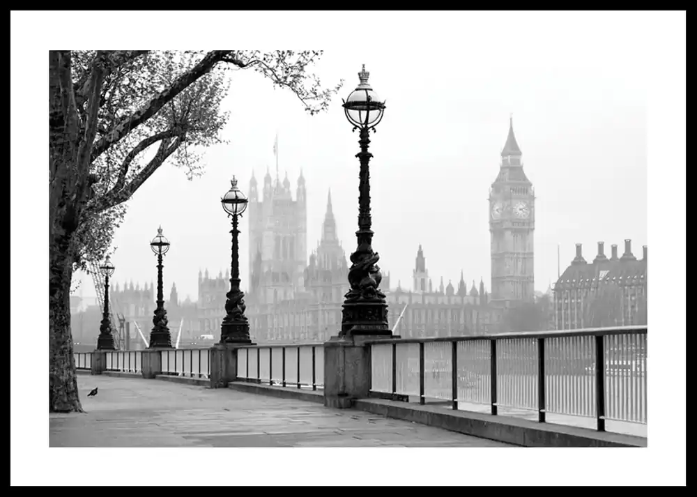 Sonderaktion Streetlights In London Poster