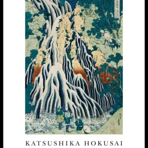 Kirifuri Waterfall By Katsushika Hokusai Poster Markenprodukt