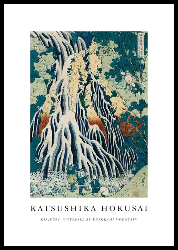 Kirifuri Waterfall By Katsushika Hokusai Poster Markenprodukt