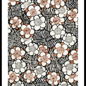 Sichere Zahlung Floral Pattern By Watanabe Seitei Poster