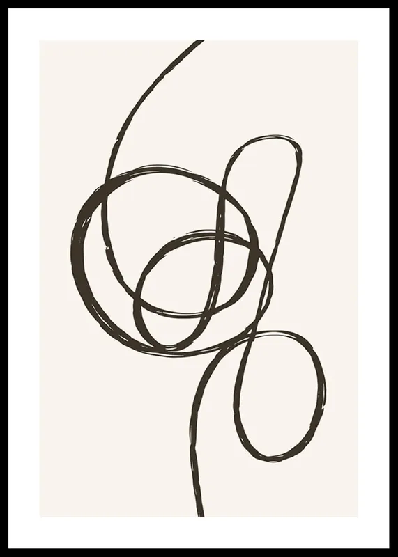 Neu Line Art Knot Poster