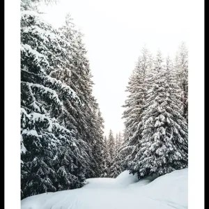 Snow Covered Road Poster Solange Der Vorrat Reicht