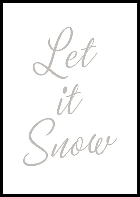 Let It Snow Poster Jetzt Kaufen