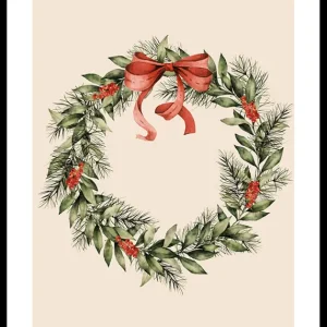 Christmas Wreath Poster Mega-Angebot