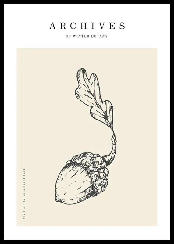 Preisknaller Winter Botany No1 Poster