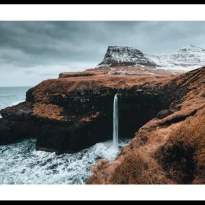 Expressversand Highland Waterfall Poster