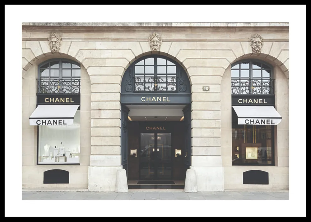 Chanel Store No3 Poster Kostenloser Rückversand