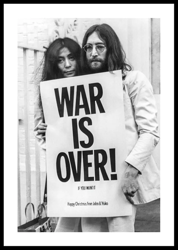 John Lennon Yoko Ono War Is Over Poster Preis Gesenkt
