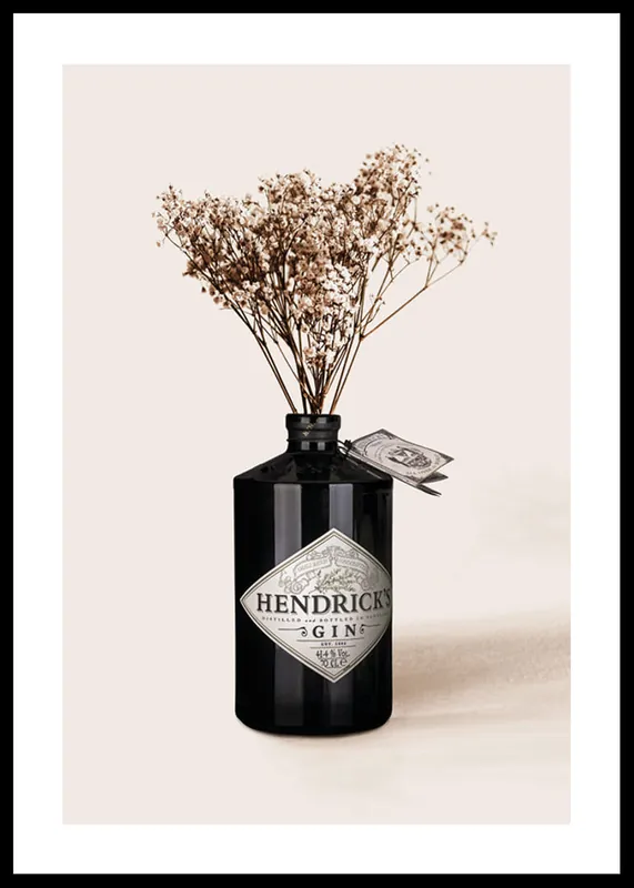Dried Flowers Gin Bottle Poster Direktkauf