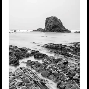 Sea Cliffs BW Poster Versand Am Gleichen Tag
