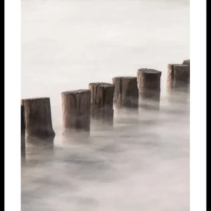 Top-Seller Piles In Fog Poster