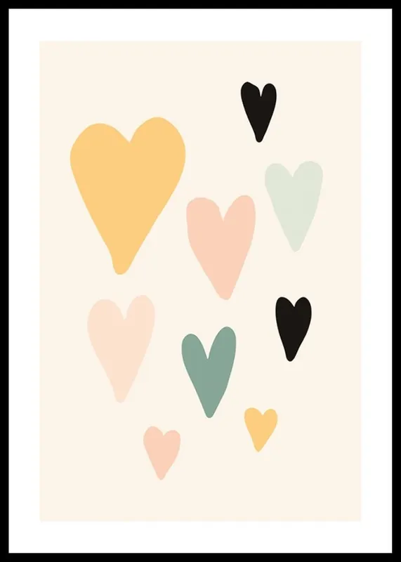 Playful Hearts Poster Begrenztes Angebot