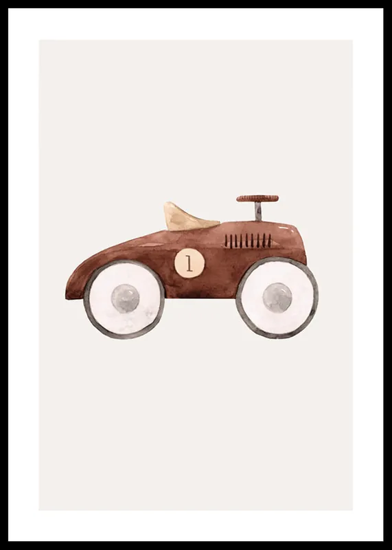 Brown Toy Car Poster Bestpreis