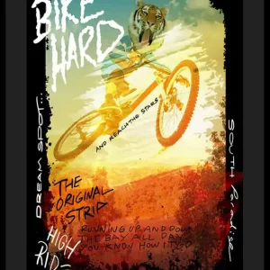 Bike Hard Poster Sichere Zahlung