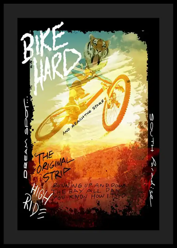 Bike Hard Poster Sichere Zahlung