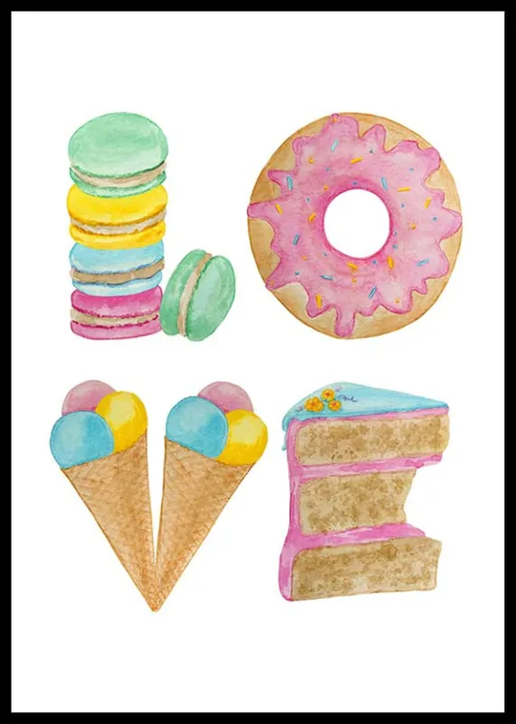 Love Of Cookies Poster Ausverkauf