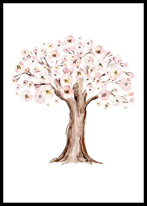 Painted Tree No2 Poster Heißes Angebot