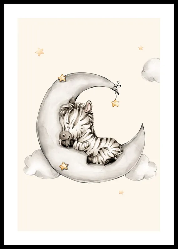 Sofort Bestellen Sleeping Zebra Poster